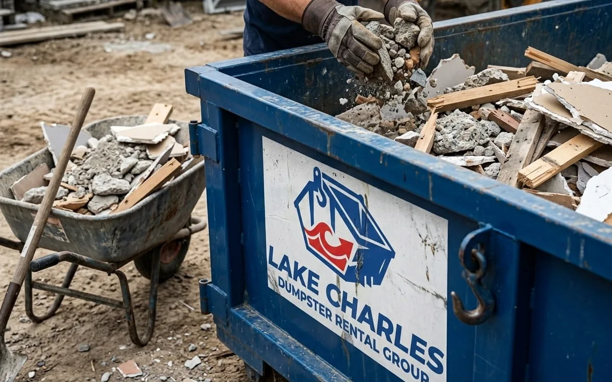 Concrete, Brick and Gumbo Clay: Why Heavy Debris Needs a 10 Yard