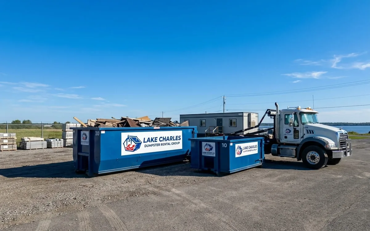 Dumpster rental in Iowa LA Roll-off dumpster rental serving Iowa, LA