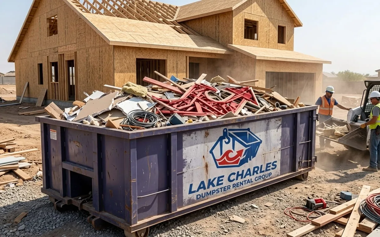 Roof Tear-Offs in Lake Charles: Sizing a Dumpster by Shingle Weight